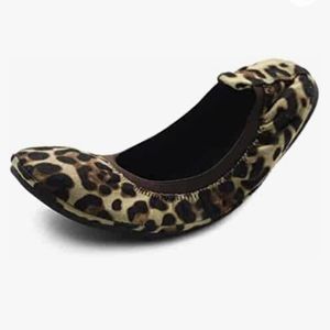 Ollio womens ballet flats leopard size 6.5